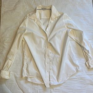 Gap white button down shirt, Size L